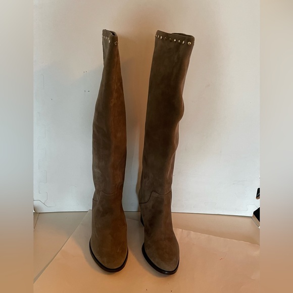 Jimmy Choo
Suede Studded Accents Riding Boots - Picture 6 of 7